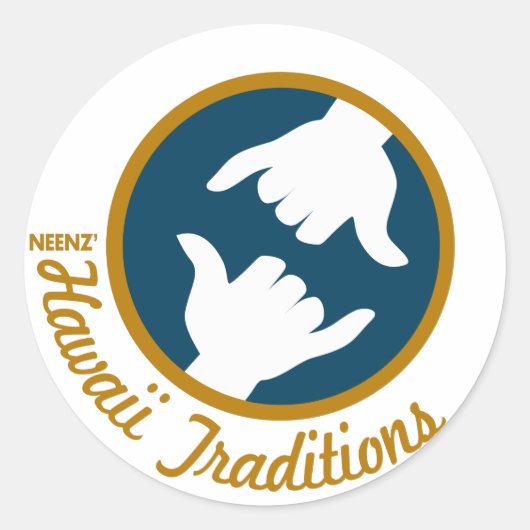 Hawaii Traditions Logo Sticker (Voorkant)