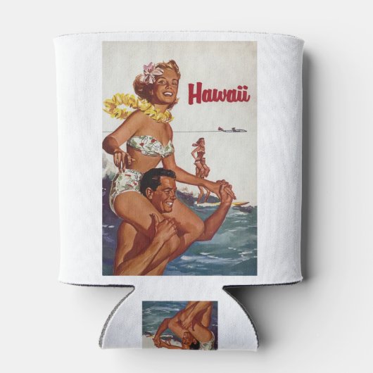 Hawaii Travel Art Blikjeskoeler (Achterkant)