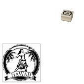 Hawaii Travel Hula Dancer Rubber Stamp Rubberstempel (Gestempeld)