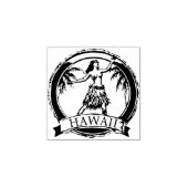 Hawaii Travel Hula Dancer Rubber Stamp Rubberstempel (Afrduk)