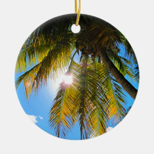 Hawaii Travel Palm Tree Keramisch Ornament (Voorkant)