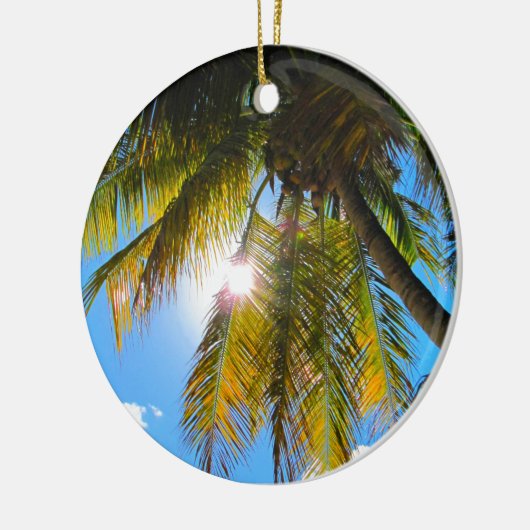 Hawaii Travel Palm Tree Keramisch Ornament (Links)