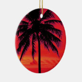 Hawaii Travel Palm Tree Keramisch Ornament (Rechts)