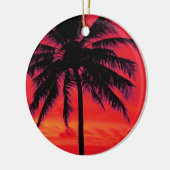 Hawaii Travel Palm Tree Keramisch Ornament (Links)