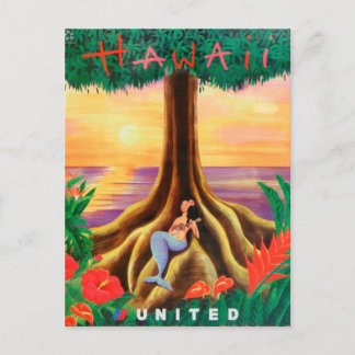 Hawaii travel postcard briefkaart