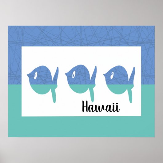Hawaii Travel Poster (Voorkant)