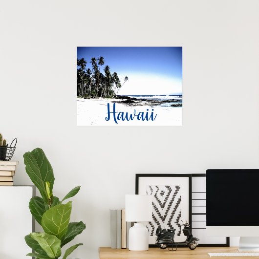 Hawaii Travel Poster (Thuiskantoor)