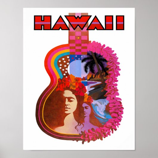 Hawaii Travel Poster (Voorkant)