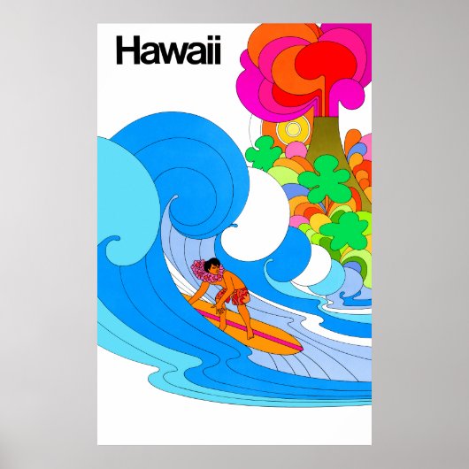 Hawaii Travel Poster (Voorkant)