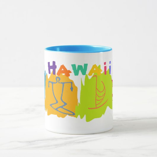 Hawaii Travel Souvenir Mok - Gepersonaliseerd (Midden)
