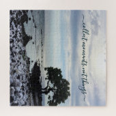 Hawaii Tree Silhouette Beach Collect Moments Quote Legpuzzel (Horizontaal)