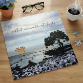 Hawaii Tree Silhouette Beach Collect Moments Quote Legpuzzel