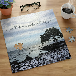 Hawaii Tree Silhouette Beach Collect Moments Quote Legpuzzel