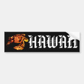 Hawaii Tribal Honu Lava Bumpersticker (Voorkant)
