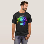 Hawaii Tribal Honu Rainbow T-shirt (Voorkant volledig)