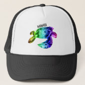 Hawaii Tribal Honu Rainbow Trucker Pet (Voorkant)