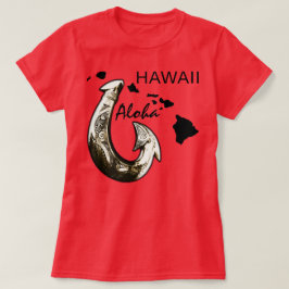 Hawaii Tribal Hook ALOHA HAWAII T-shirt