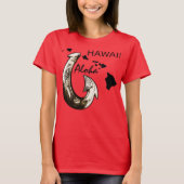 Hawaii Tribal Hook ALOHA HAWAII T-shirt (Voorkant)