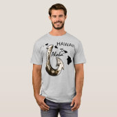 Hawaii Tribal Hook ALOHA HAWAII T-shirt (Voorkant volledig)
