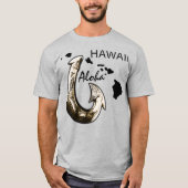 Hawaii Tribal Hook ALOHA HAWAII T-shirt (Voorkant)