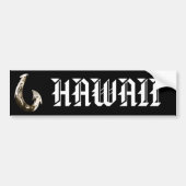 Hawaii Tribal Hook Bumpersticker (Voorkant)