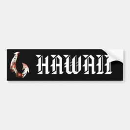 Hawaii Tribal Hook HIFlag Bumpersticker