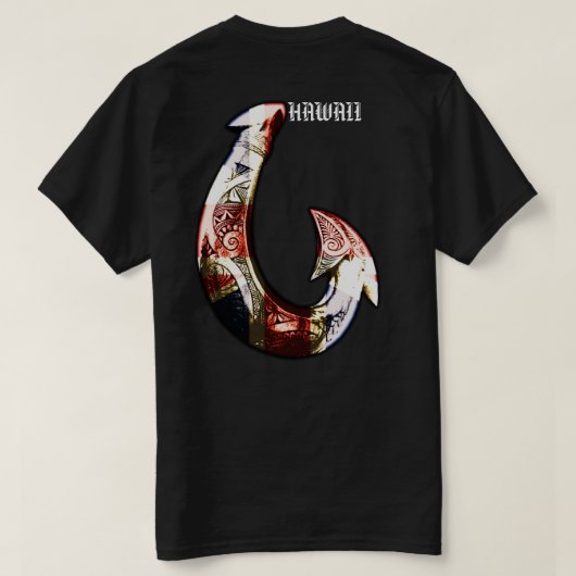 Hawaii Tribal Hook HIFlag T-shirt (Design achterkant)