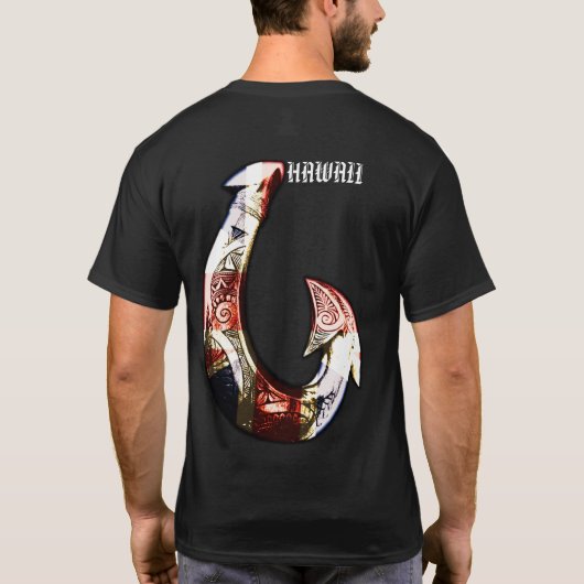 Hawaii Tribal Hook HIFlag T-shirt (Achterkant)