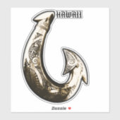 Hawaii Tribal Hook Sticker (Vel)
