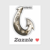 Hawaii Tribal Hook Sticker (Vel)