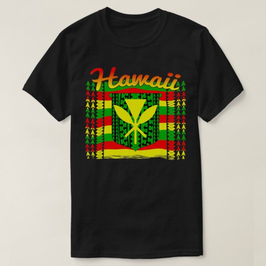 Hawaii Tribal Kanaka Maoli TShirt (Design voorkant)