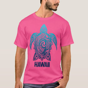 Hawaii Tribal Zee Turtle Hawaiian Surfer Scuba Div T-shirt