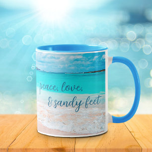 Hawaii Tropical Beach Peace Sandy Feet Script Mok