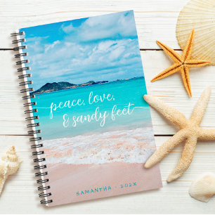 Hawaii Tropical Beach Photo Peace Sandy Feet Planner