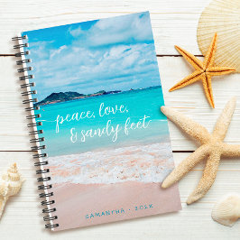 Hawaii Tropical Beach Photo Peace Sandy Feet Planner