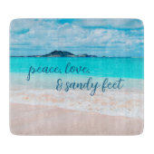 Hawaii Tropical Beach Photo Peace Sandy Feet Snijplank (Voorkant)