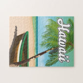 Hawaii Tropical Beach reisposter Legpuzzel (Horizontaal)