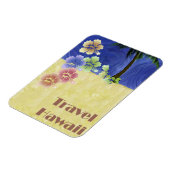 Hawaii Tropical Beach Retro Vintage Travel Poster Magneet (Linkerzijde)