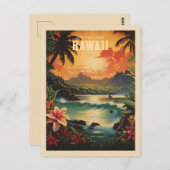  Hawaii Tropical Beach Travel Briefkaart (Voorkant / Achterkant)
