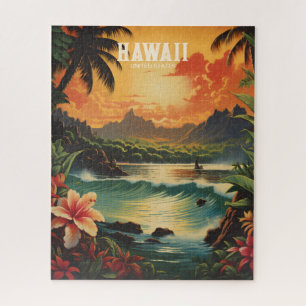  Hawaii Tropical Beach Travel Illustratie Legpuzzel