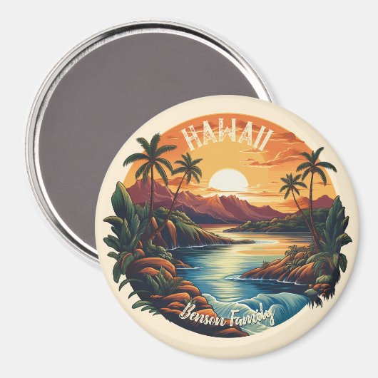  Hawaii Tropical Beach Travel Koelkast Magneet (Voorkant / Achterkant)