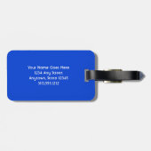 Hawaii Tropical Buddha Photo Exhale Quote Script Bagagelabel (Achterkant horizontaal)