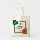 Hawaii Tropical Destination Wedding Welcome Tote Bag (Voorkant)