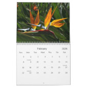 Hawaii Tropical Flowers Calendar Kalender (Feb 2026)