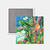 Hawaii Tropical Orchids Magnet (Voorkant / Achterkant)