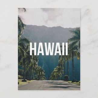 Hawaii Tropical Palm Trees Aesthetic Briefkaart
