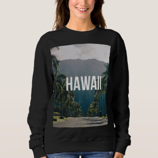 Hawaii Tropical Palm Trees Aesthetic Trui