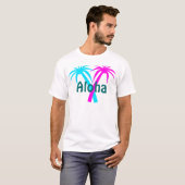 Hawaii Tropical Palm Trees T-Shirt (Voorkant volledig)