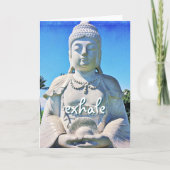 Hawaii Tropisch Boeddha Uitademingsscript Vreedzaa Kaart (Voorkant)