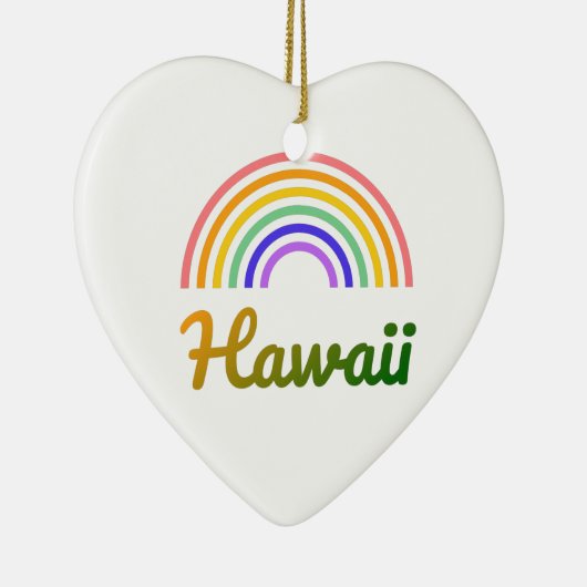 Hawaii - Tropisch - strand - gepersonaliseerd Keramisch Ornament (Rechts)